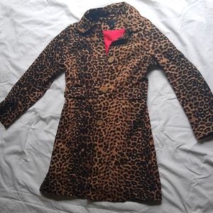 Leopard print coat